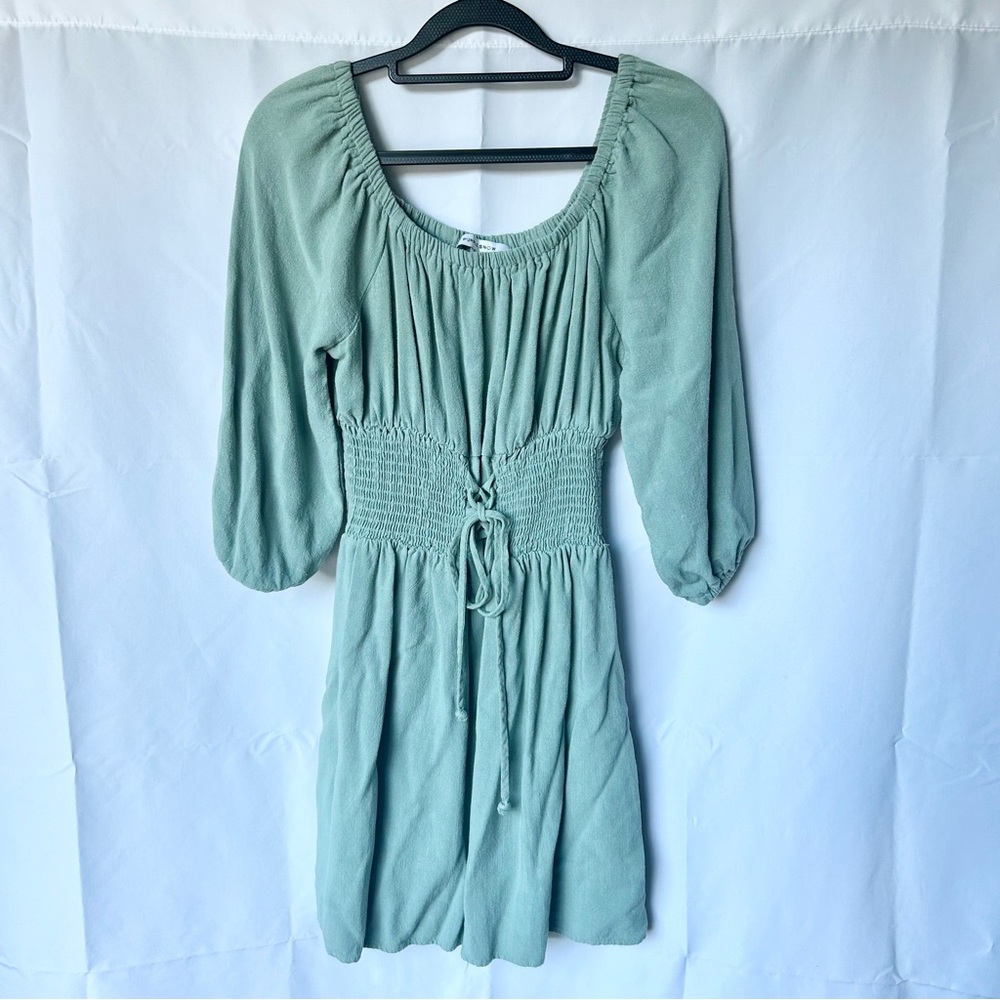 Purple Snow Sage Long Sleeve Dress